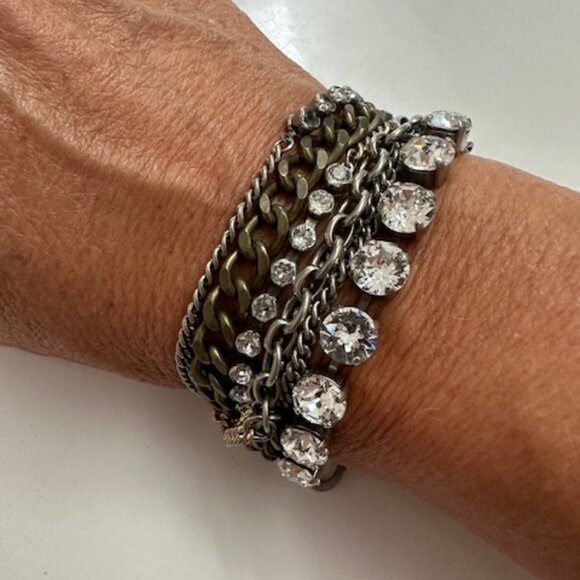 Sorelli Diamond CZ Rhinestone Necklace - Picture 3 of 3